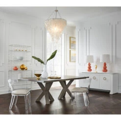 Worlds Away Duke Chair - Acrylic/White Linen -Worlds Away WA 1Dining Room 1 RS H 34048.1650486754 ni 88361.1707478901