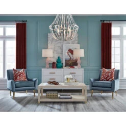 Worlds Away Six Drawer Chest - Rattan Wrapped Handles - Matte White Lacquer -Worlds Away WA 2Winchester Gwyneth Conv WEB SIZE 79786.1685998892 ni 76518.1707481835