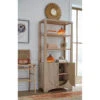 Worlds Away Etagere - Two Door Fluted Cabinet - Cerused Oak