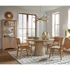 Worlds Away Hamilton Round Cerused Oak Dining Table Base With 59" Diameter Tapering Top -Worlds Away WA 6Hamilton Monroe Conv cropped WEB SIZE 74600.1685999509 ni 16123.1707478875