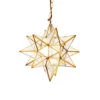 Worlds Away Sm Clear Star Chandelier - Brass