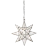 Worlds Away Large Clear Star Chandelier