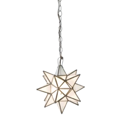 Worlds Away Extra Large Star Chandelier With Frosted Glass