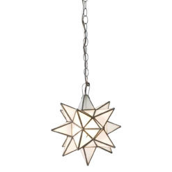 Worlds Away Small Star Chandelier With Frosted Glass
