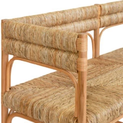 Worlds Away Rattan Bench - Seagrass Wrapped Seat And Seat Back -Worlds Away WA AJAX DETAIL 1 15153.1695220349 ni 81377.1707481605