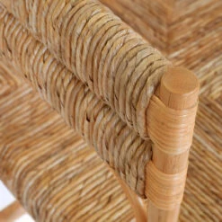 Worlds Away Rattan Bench - Seagrass Wrapped Seat And Seat Back -Worlds Away WA AJAX DETAIL 2 72093.1695220339 ni 82674.1707481605