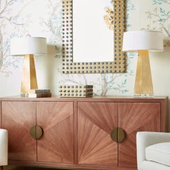 Worlds Away Large Rectangle Brass Box - Resin Appliques -Worlds Away WA ALBA LG 66402.1685998994 ni 29324.1707481606