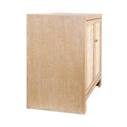 Worlds Away Two Door Cane Cabinet - Brass Hardware - Cerused Oak 9 Worlds Away Two Door Cane Cabinet - Brass Hardware - Cerused Oak -Worlds Away WA ALDEN CO ANGLE 20770.1665177639 ni 40953.1707481607