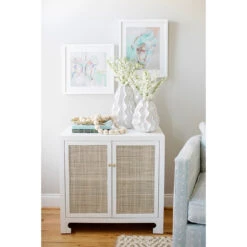 Worlds Away Cane Cabinet W. Brass Hardware - Wh Lacquer -Worlds Away WA ALDEN WH MeganMolten 3 70635.1658438318 ni 70280.1707481608