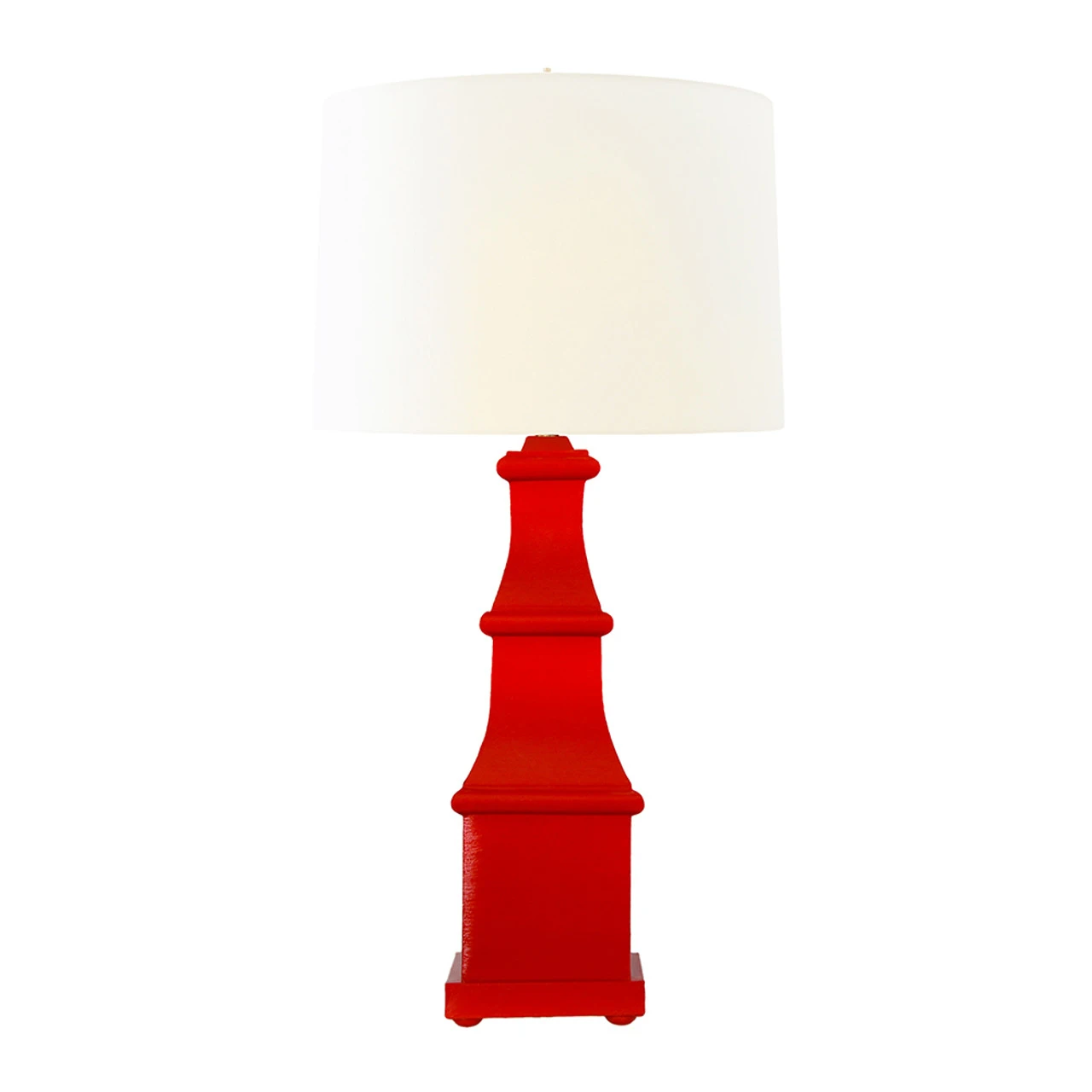 Worlds Away Handpainted Tiered Tole Table Lamp - Red 2 Worlds Away Handpainted Tiered Tole Table Lamp - Red - Image 2