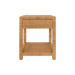 Worlds Away Small One Drawer End Table - Rattan - Brushed Brass Cup Pull 12 Worlds Away Small One Drawer End Table - Rattan - Brushed Brass Cup Pull -Worlds Away WA ALLISON BACK 24672.1695230000 ni 37764.1707481613