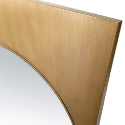 Worlds Away Modern Round Mirror - Rectangle Frame - Antique Brass -Worlds Away WA AMARI ABR DETAIL 50789.1681316892 ni 49662.1707481615