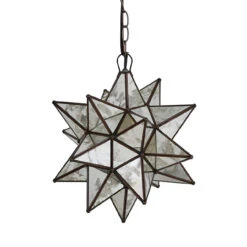 Worlds Away Medium Star Chandelier With Antique Mirror -Worlds Away WA AMS111 29405.1595434860 ni 19402.1707478879
