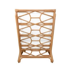 Worlds Away Rattan Club Chair - Ivory Linen Cushion -Worlds Away WA AUBURN BACK 36564.1681317070 ni 48579.1707481624