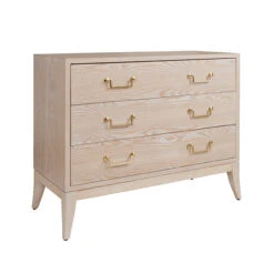 Worlds Away Sabre Leg 3 Drawer Chest - Brass Swing Handle - Cerused Oak -Worlds Away WA AVIS CO ANGLE 17096.1647957173 ni 91489.1707481624
