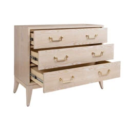 Worlds Away Sabre Leg 3 Drawer Chest - Brass Swing Handle - Cerused Oak -Worlds Away WA AVIS CO OPEN 72992.1647957175 ni 72735.1707481624