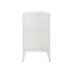 Worlds Away Sabre Leg 3 Drawer Chest - Brass Swing Handle - White Washed Oak -Worlds Away WA AVIS WH SIDE 29395.1647896857 ni 39034.1707481625