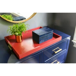 Worlds Away Four Dwr Chest W. Gold Lf Hdwr - Navy Lacquer -Worlds Away WA AndreaSinkin AndreaSinkinDesign 28 14509.1659626113 ni 36683.1707481689
