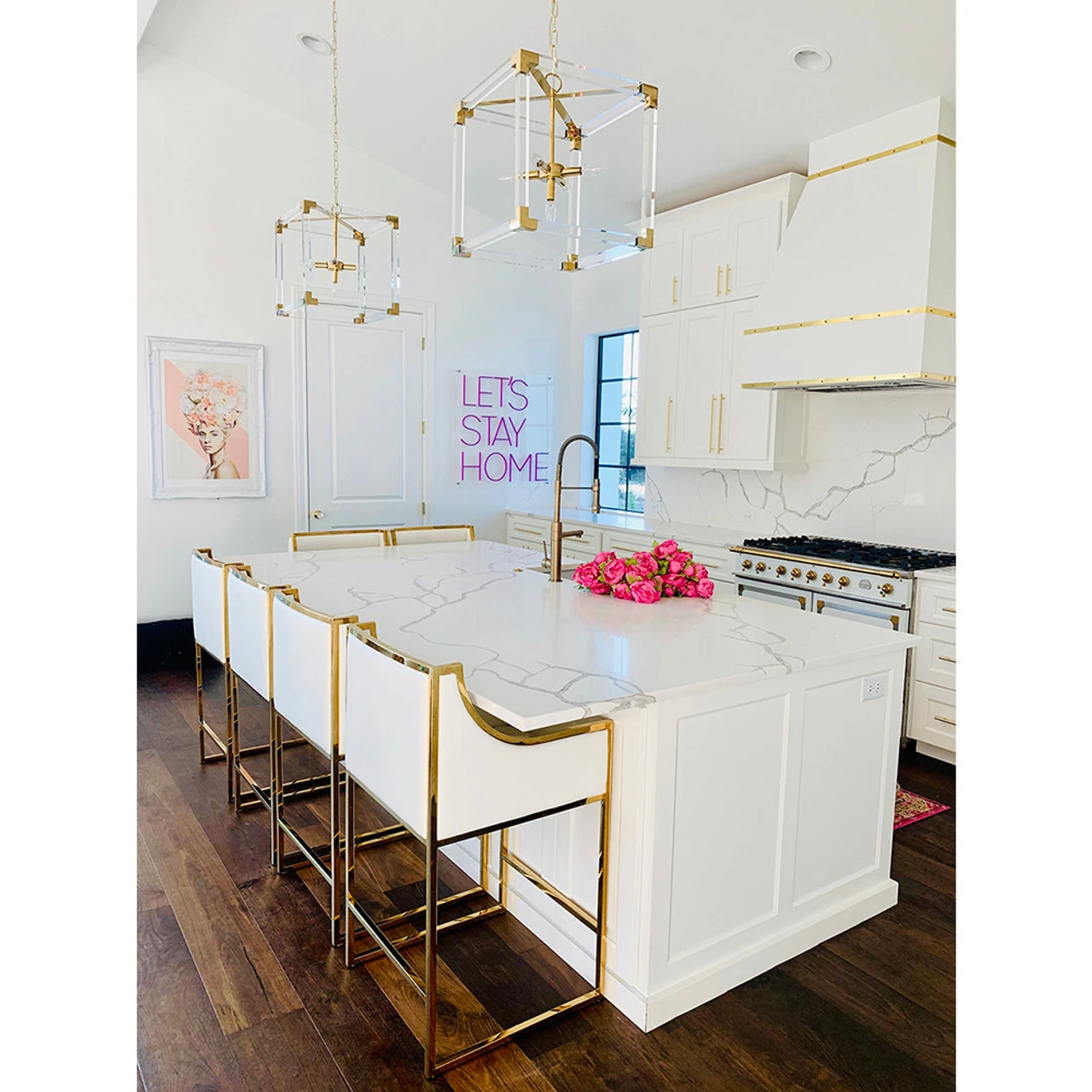 Worlds Away Eli Pendant - Acrylic/Brass Hardware 4 Worlds Away Eli Pendant - Acrylic/Brass Hardware - Image 4