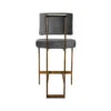 Worlds Away Baylor Counter Stool - Bronze/Grey