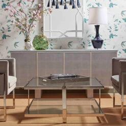 Worlds Away Bridget Table Lamp - Ceramic/Navy/White Linen -Worlds Away WA BRIDGET NVY LIFESTYLE 31478.1579546106 ni 01362.1707478929