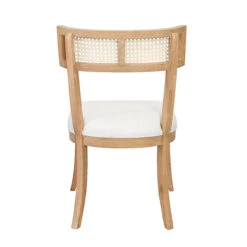 Worlds Away Klismos Dining Chair - Cane Detail - Cerused Oak -Worlds Away WA BRITTA CO BACK 36440.1601673177 ni 21873.1707481642
