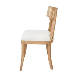 Worlds Away Klismos Dining Chair - Cane Detail - Cerused Oak -Worlds Away WA BRITTA CO SIDE 43033.1601673177 ni 87607.1707481642