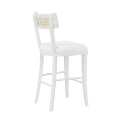 Worlds Away Klismos Counter Stool - Cane Detail - Matte White Lacquer -Worlds Away WA BRITTA CS WH BACK 34500.1665177708 ni 53776.1707481643