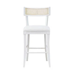 Worlds Away Klismos Counter Stool - Cane Detail - Matte White Lacquer -Worlds Away WA BRITTA CS WH FRONT 39353.1665177715 ni 78717.1707481643