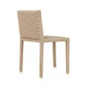 Worlds Away Natural Rope Basketweave Pattern Dining Chair