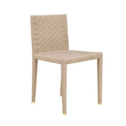 Worlds Away Natural Rope Basketweave Pattern Dining Chair -Worlds Away WA BURBANK 77019.1683927736 ni 36705.1707481645