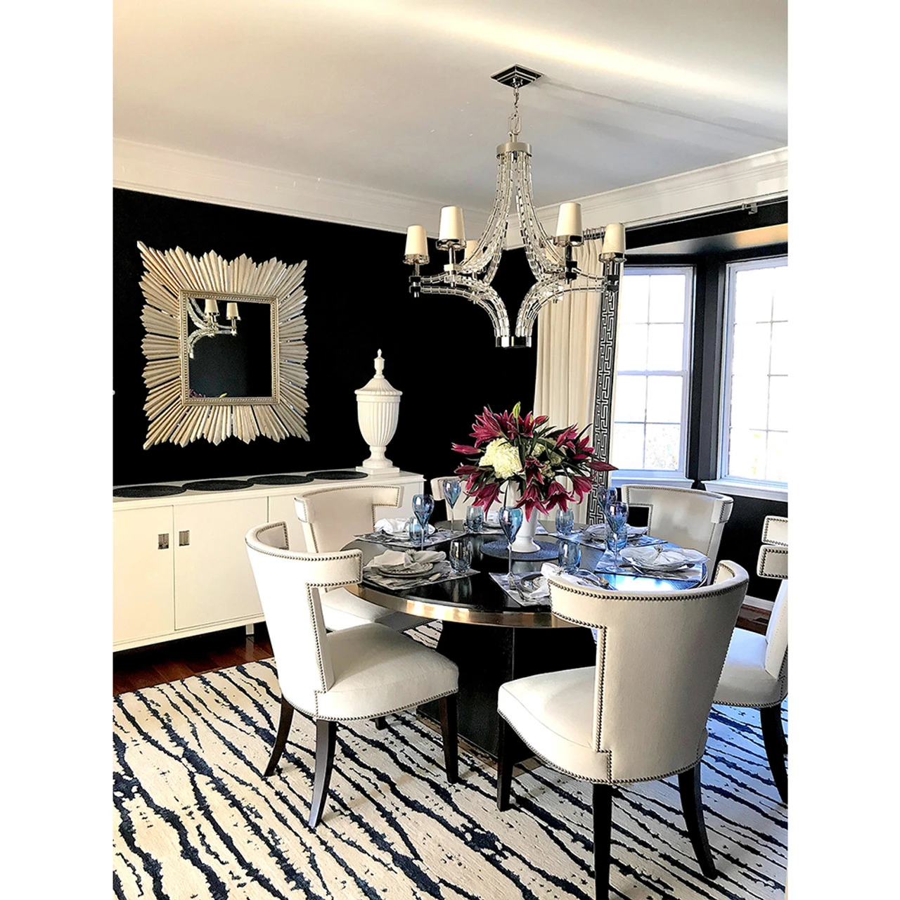 Worlds Away Ex Large Raymond Mirror - Champagne Silver Leaf 2 Worlds Away Ex Large Raymond Mirror - Champagne Silver Leaf - Image 2