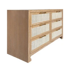Worlds Away Six Drawer Cane Front Chest - Brass Hardware - Cerused Oak Finish 14 Worlds Away Six Drawer Cane Front Chest - Brass Hardware - Cerused Oak Finish -Worlds Away WA CARLA CO ANGLE 86035.1619201214 ni 29511.1707481651