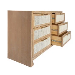 Worlds Away Six Drawer Cane Front Chest - Brass Hardware - Cerused Oak Finish 12 Worlds Away Six Drawer Cane Front Chest - Brass Hardware - Cerused Oak Finish -Worlds Away WA CARLA CO INTERIOR 22258.1619201214 ni 11988.1707481651