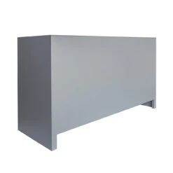 Worlds Away Six Drawer Cane Front Chest - Brass Hardware - Matte Grey Lacquer Finish -Worlds Away WA CARLA GRY BACK 15499.1619201195 ni 03026.1707481652