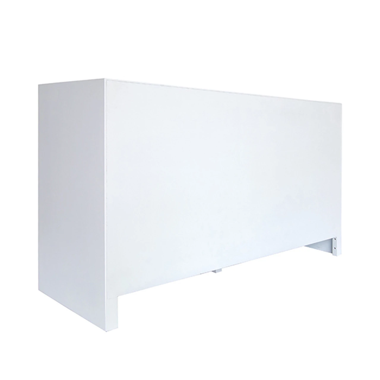 Worlds Away Six Drawer Cane Front Chest - Brass Hardware - Matte White Lacquer Finish 1 Worlds Away Six Drawer Cane Front Chest - Brass Hardware - Matte White Lacquer Finish