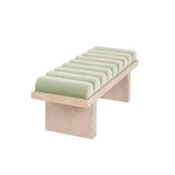 Worlds Away Channeled Seat Bench - Cerused Oak Base - Sage Green Velvet 19 Worlds Away Channeled Seat Bench - Cerused Oak Base - Sage Green Velvet -Worlds Away WA CASPIAN SG ANGLE 2 42865.1695070568 ni 79154.1707481660
