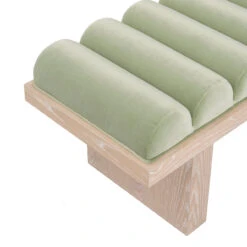 Worlds Away Channeled Seat Bench - Cerused Oak Base - Sage Green Velvet 12 Worlds Away Channeled Seat Bench - Cerused Oak Base - Sage Green Velvet -Worlds Away WA CASPIAN SG DETAIL 1 88066.1695070896 ni 02743.1707481660