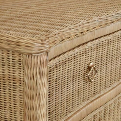 Worlds Away Four Drawer Chest - Woven Rattan - Satin Brass Pulls -Worlds Away WA CELINE DETAIL 2 05529.1695066942 ni 52717.1707481664