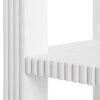 Worlds Away Fluted Etagere - White Washed Oak