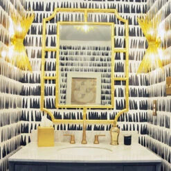 Worlds Away Cornell Spray Sconce In Gold Leaf