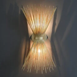 Worlds Away Cornell Spray Sconce In Gold Leaf -Worlds Away WA CORNELL G LIT 95689.1591632750 ni 92578.1707478847