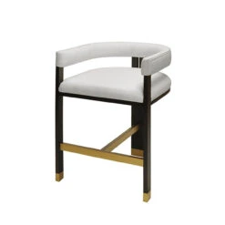Worlds Away Modern Wooden Accent Counter Stool - White Linen Upholstery 11 Worlds Away Modern Wooden Accent Counter Stool - White Linen Upholstery -Worlds Away WA CRUISE ANGLE 20241.1570224689 ni 51139.1707481679