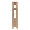 Worlds Away Two Drawer Etagere - Fluted Detail - Natural Oak