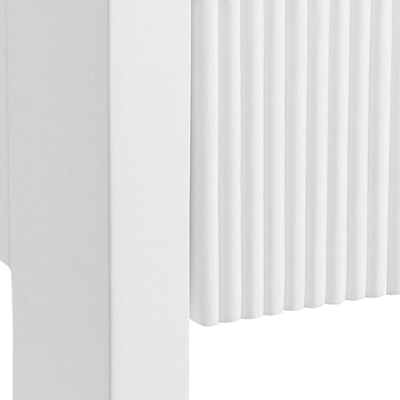 Worlds Away Two Drawer Etagere - Fluted Detail - Matte White Lacquer 5 Worlds Away Two Drawer Etagere - Fluted Detail - Matte White Lacquer - Image 5