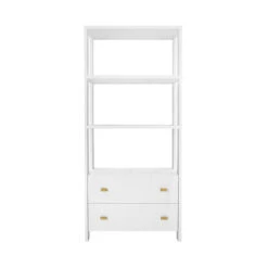 Worlds Away Two Drawer Etagere - Fluted Detail - Matte White Lacquer 9 Worlds Away Two Drawer Etagere - Fluted Detail - Matte White Lacquer -Worlds Away WA DAVIE WH FRONT 18322.1681315698 ni 25629.1707481688