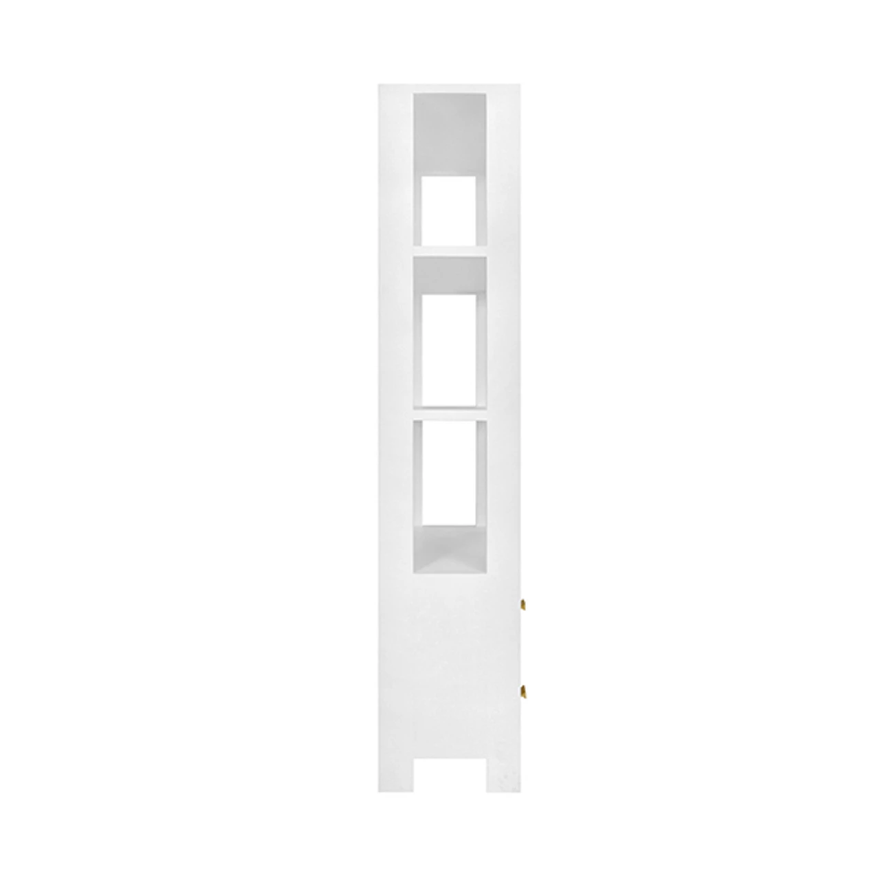Worlds Away Two Drawer Etagere - Fluted Detail - Matte White Lacquer 6 Worlds Away Two Drawer Etagere - Fluted Detail - Matte White Lacquer - Image 6