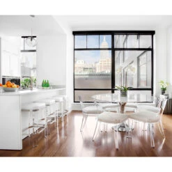 Worlds Away Duke Chair - Beige Faux Shagreen