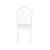 Worlds Away Fairfield Chair - White Lacquer/Linen Cushion