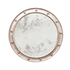 Worlds Away Federal Champagne Silver Leaf Federal Style Frame With Antique Mirror